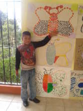 Pedro is very excited to show you his artwork!
