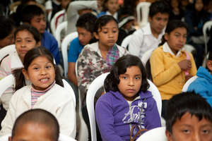 Students ready for the first day of school