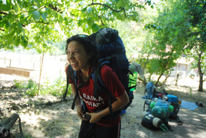 Campers head out for backpacking