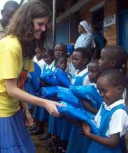 Children Receive Bednets from A NETwork Volunteer