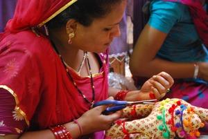 Saraswati working on toy camels