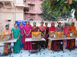 Payal Empowerment Centre receiving sewing machines