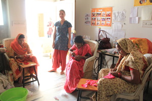 At the advanced sewing center