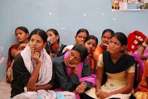 Sambhali girls learning Hindi