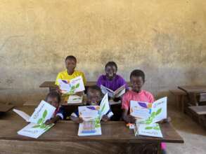 Children reading in classroom