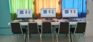 classroom equipped