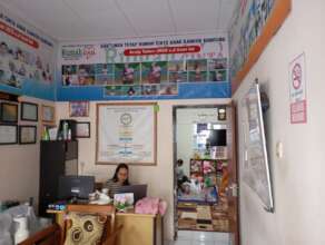 Front desk of Rumah Insani