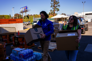 Americares delivers supplies to the LA Food Bank