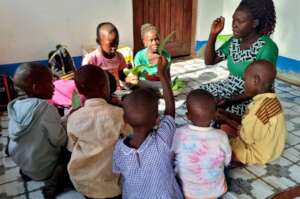 Children learning at the Pre-school