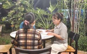 Photo 1. Interview with caregivers in Vinh Long