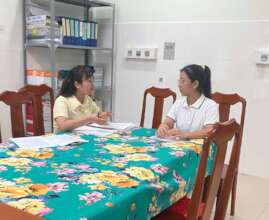 Photo 2. Interview with caregivers in Vinh Long 2