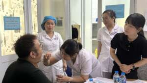 Training session at Hanoi Lung Hospital