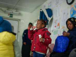 Blowing Bubbles in Safety On Board the OV - Tess B