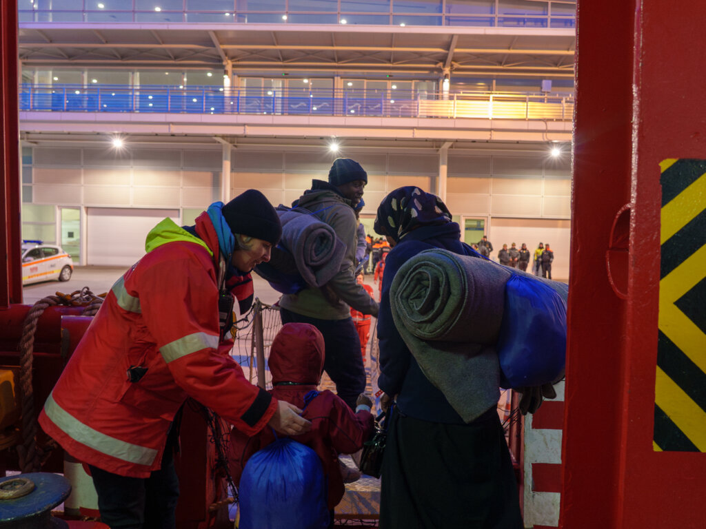 Disembarkation at a port of safety! - Tess B