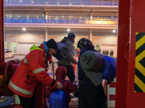 Disembarkation at a port of safety! - Tess B