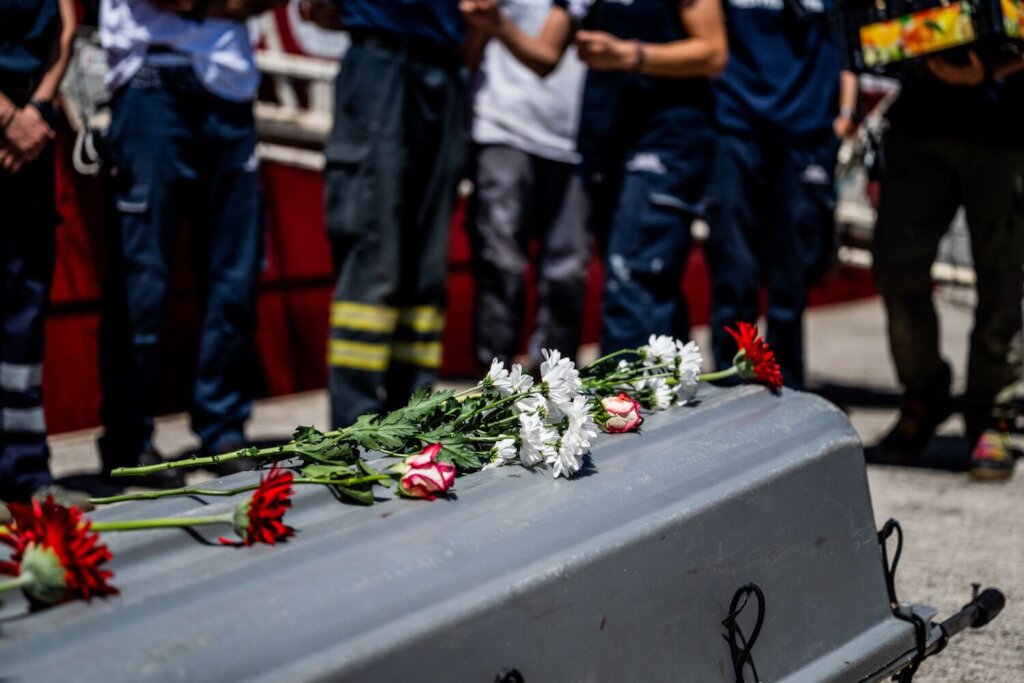 Funeral for a survivor that didn't survive.