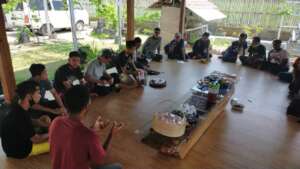 Young farmers in sustainable agriculture training