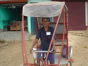 Photo-- Rickshaw puller