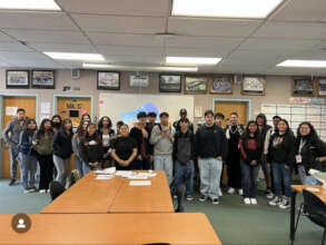 students receiving know your rights training