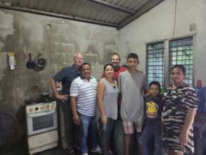 Our leaders visiting one of the boy's families.