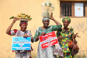 Some women came to our office. Grant recipient.