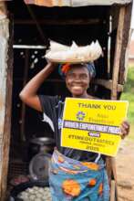 A big smile from one of our recipients.