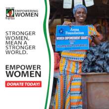 Grant recipient for her business