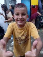 Victor participando de las actividades