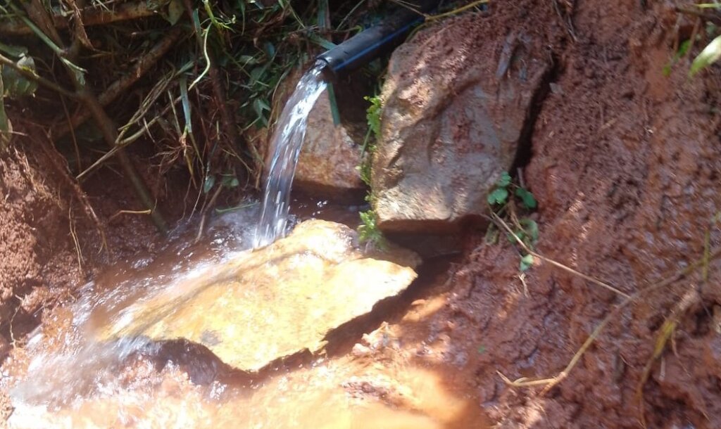 The Newly Installed Water Pipe