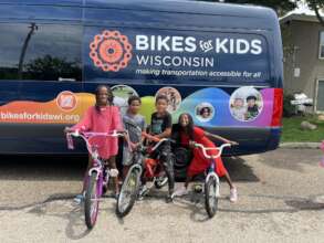 Excited for their new bikes!