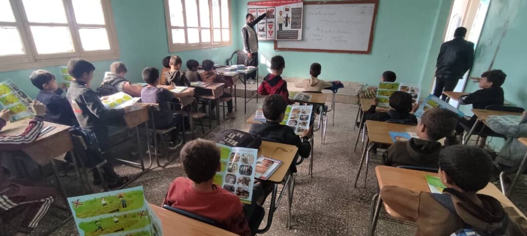 Mine Awareness and School Supplies Distribution