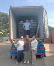 Inter Care Team Loading The Container