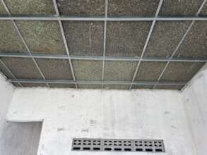 Completed recycled plastic roofing