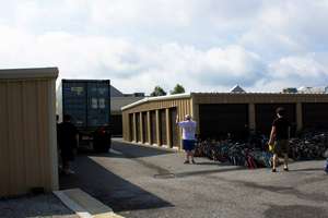 The container arrives and is ready to load!