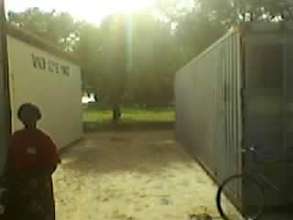 Newly Arrived B4HGA Container (right) w/ First BEC