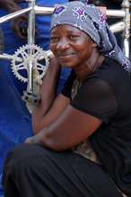 Rauha Heita - lead mechanic in Okalongo