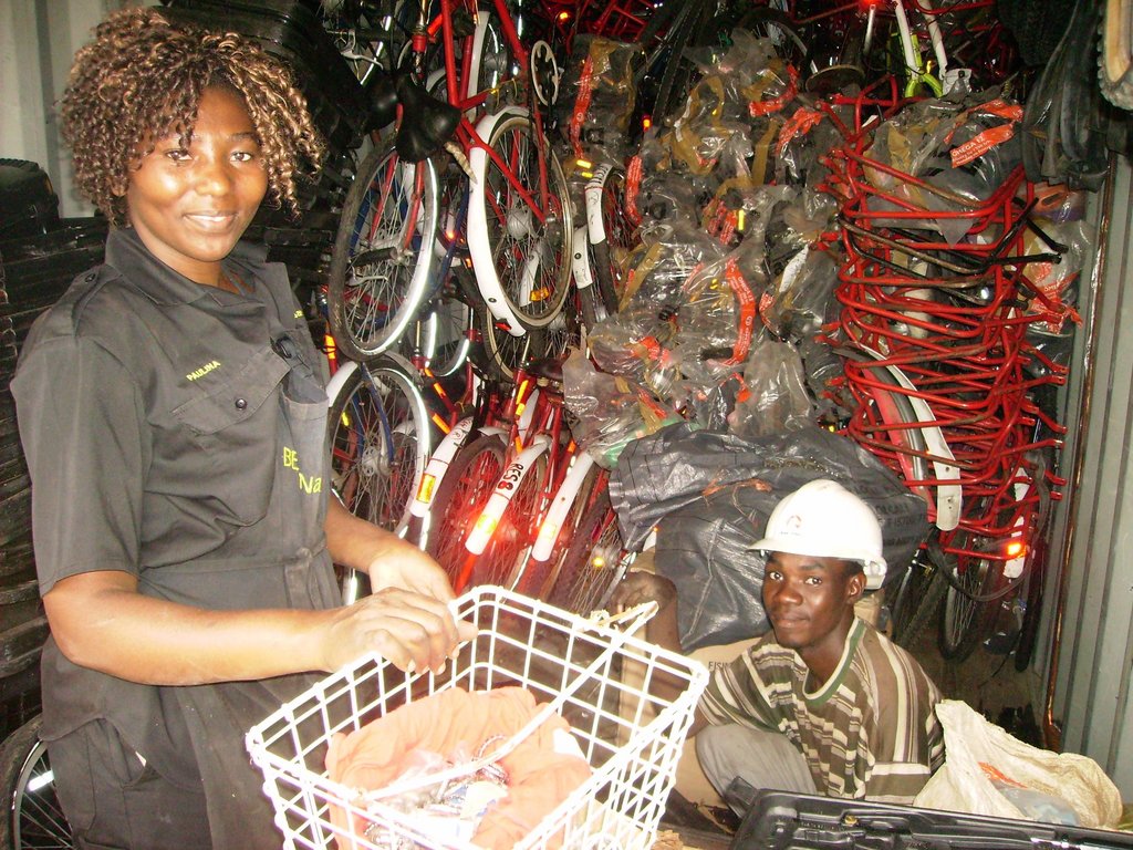 Sustainable bike shop in Okalongo, Namibia