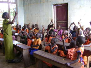 After roofing, children in class: Hope
