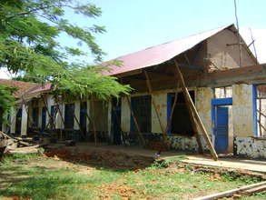 After renovation: 2 classrooms roofed