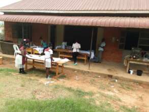 Current rented training Centre, students in exams