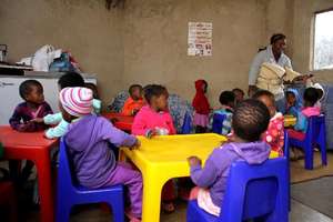 Siyahlomula Creche started and run by SHGs