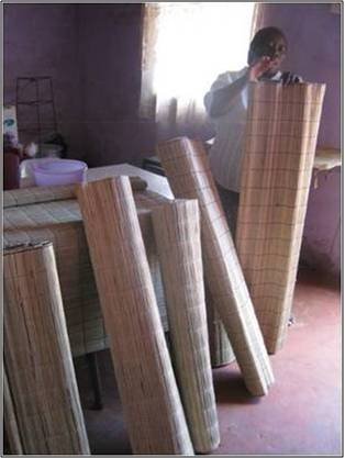 Zanele Magwaza, Zamukuphila SHG displays reed mats