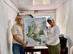 New raised relief map of Colombia for Schools!