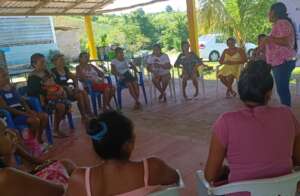 Women in group therapy