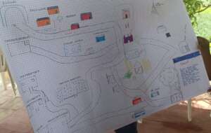 Risk map of the locality prepared by women