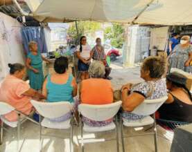 Older women affected by hurricanes Otis and John