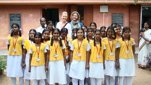 Volunteers with Children