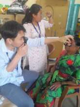 Screening migrant women for any vision impediments