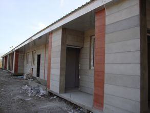 The 15 houses close to completion, 2