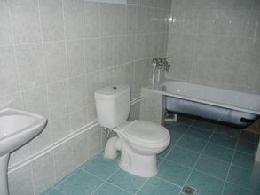 The bathroom, all 15 houses have such bathrooms
